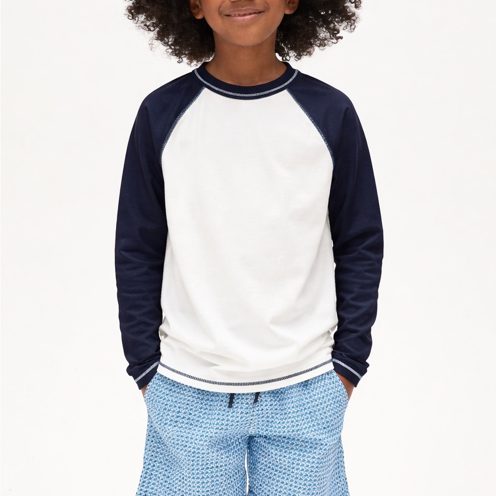 Crewcuts NWT XS J.Crew 4 5 toddler Kids youth swim top rash guard tee